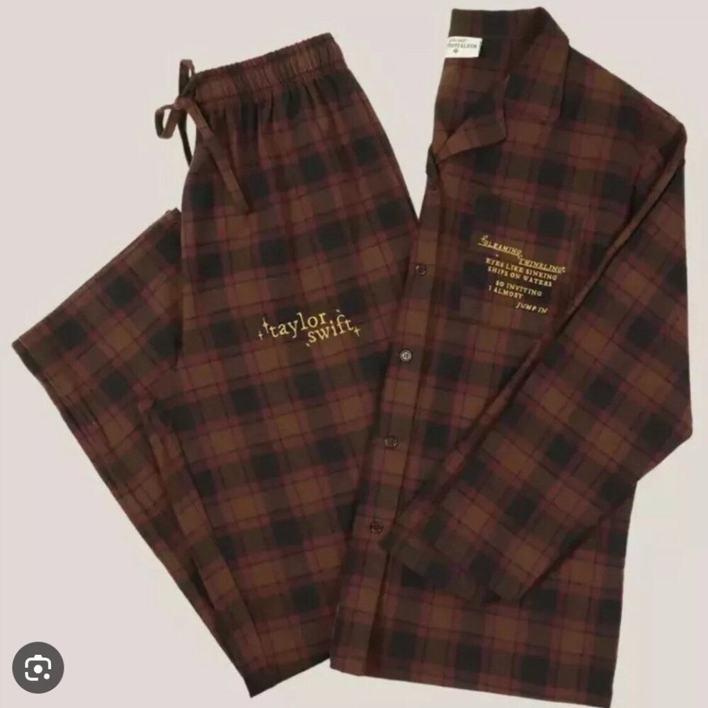Taylor Swift I Almost Jumped In Pajama Set Official Evermore - Medium